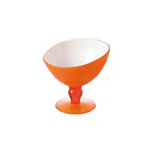 Pomarańczowy pucharek deserowy Vialli Design Livio, 180 ml