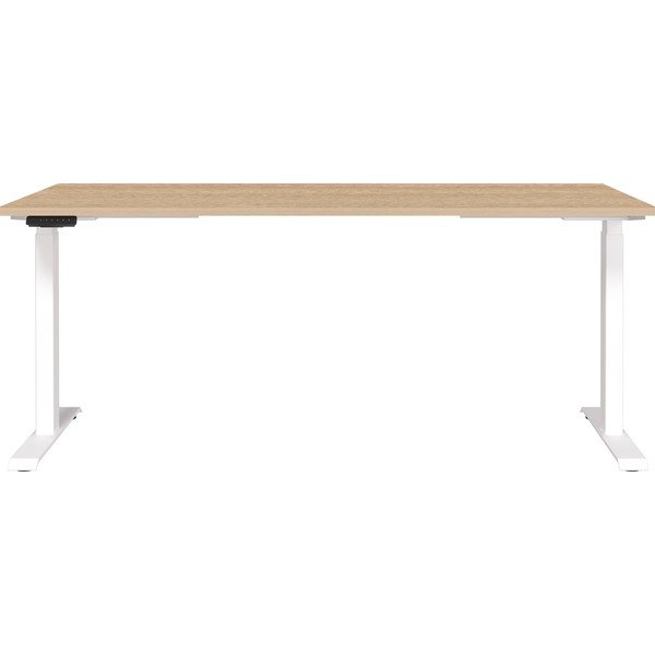 Biurko z regulowaną wysokością z elektryczną regulacją wysokości z blatem w dekorze dębu 80x180 cm Jet – Germania-image-1