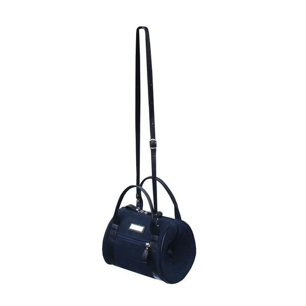 Skórzana torebka Boscollo Navy 2158-image-1