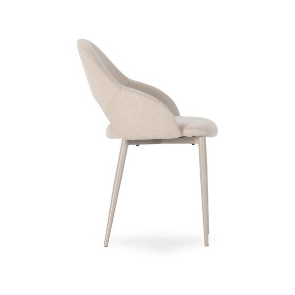 Beżowe tapicerowane krzesła zestaw 2 szt. Lia – Marckeric-image-4