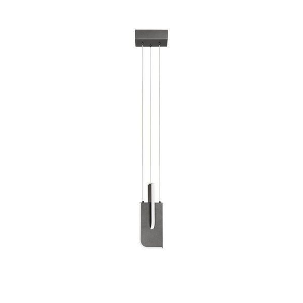 Jasnoszara metalowa lampa wisząca LED ze ściemniaczem Totem – Nova Luce