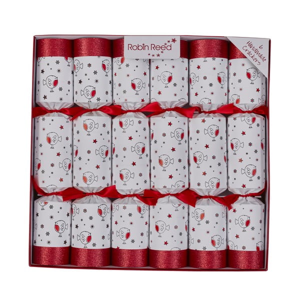 Crackery świąteczne zestaw 6 szt. Racing Robin – Robin Reed