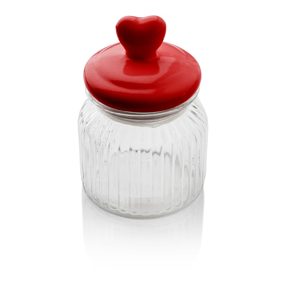Pojemnik z serduszkiem Sabichi Heart Glass, 600 ml