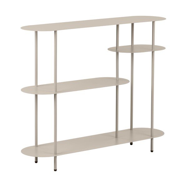 Beżowy metalowy regał 118x97x31 cm Rieti – House Nordic-image-2