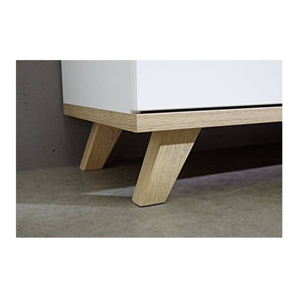 Biała 3-drzwiowa komoda z szufladami Germania Oslo-image-4