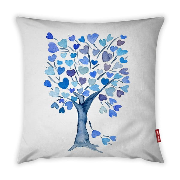 Poszewka na poduszkę Vitaus Love Tree Azul, 43x43 cm