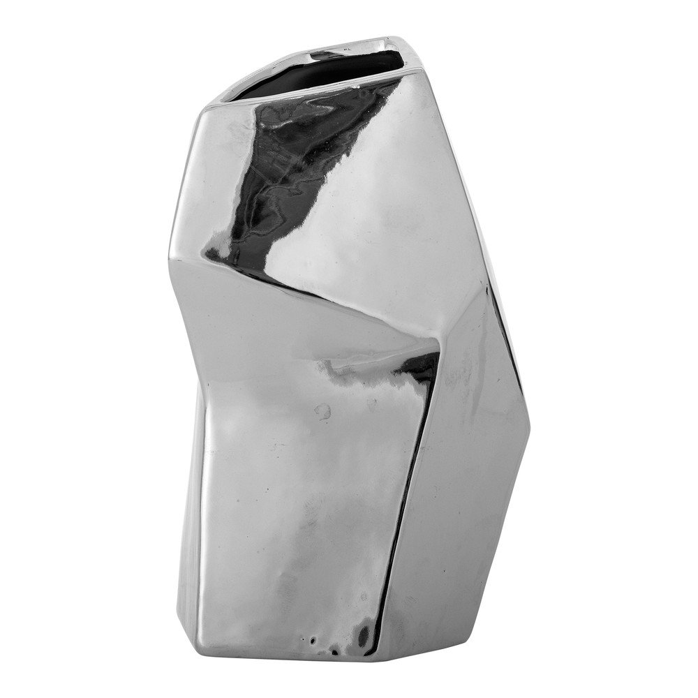 Kamionkowy wazon w kolorze srebra (wysokość 23 cm) Dimona – Bloomingville (zdjęcie 4)
