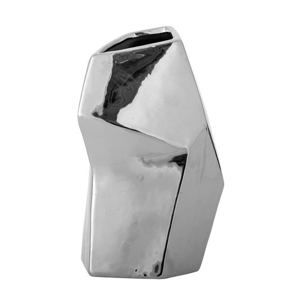 Kamionkowy wazon w kolorze srebra (wysokość 23 cm) Dimona – Bloomingville-image-3