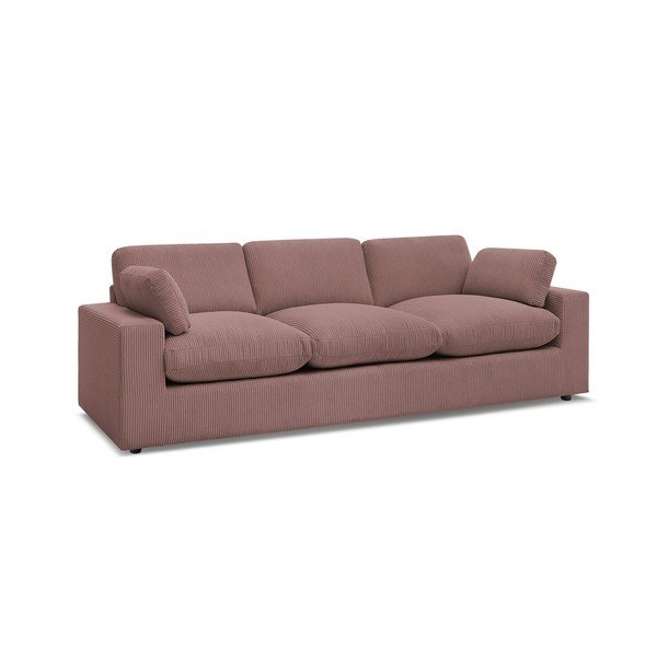 Różowa sztruksowa sofa 250 cm Belair – Bobochic Paris-image-2