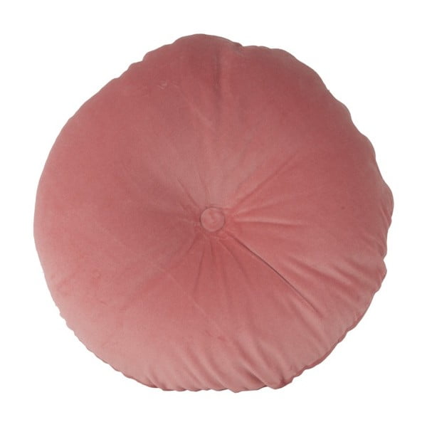 Różowa poduszka w aksamitnej poszewce PT LIVING, ⌀ 45 cm
