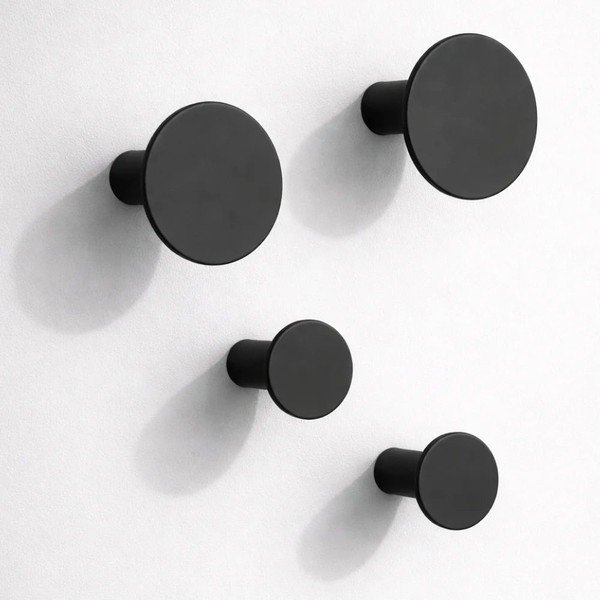 Czarne ścienne haczyki zestaw 4 szt. Ponto – Blomus-image-1
