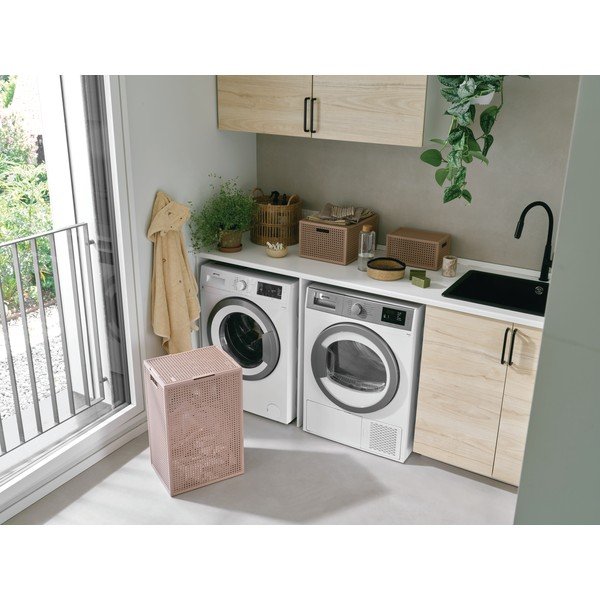 Szaroróżowy pojemnik z pokrywką z plastiku z recyklingu 30x38x21 cm Kaya – Curver-image-3