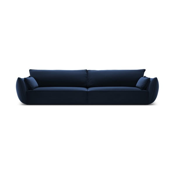 Ciemnoniebieska aksamitna sofa 248 cm Vanda – Mazzini Sofas