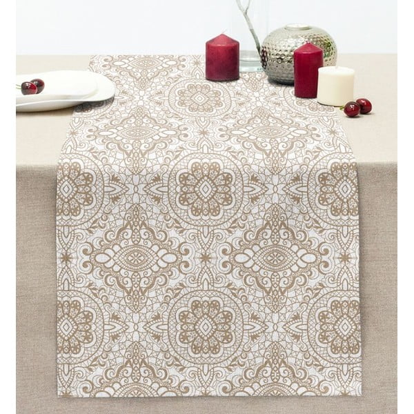 Bieżnik 40x130 cm Beige Mandala – Mila Home-image-2