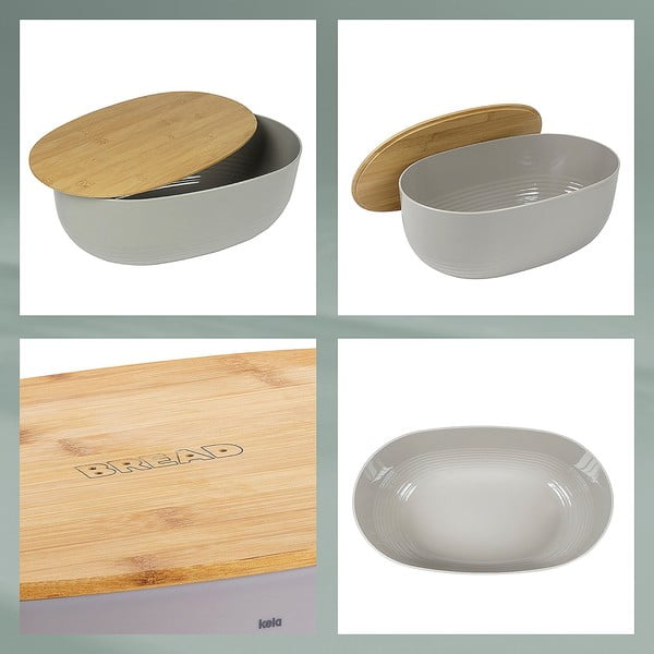 Biały pojemnik na chleb Kela Namur, 37,5x23 cm-image-3