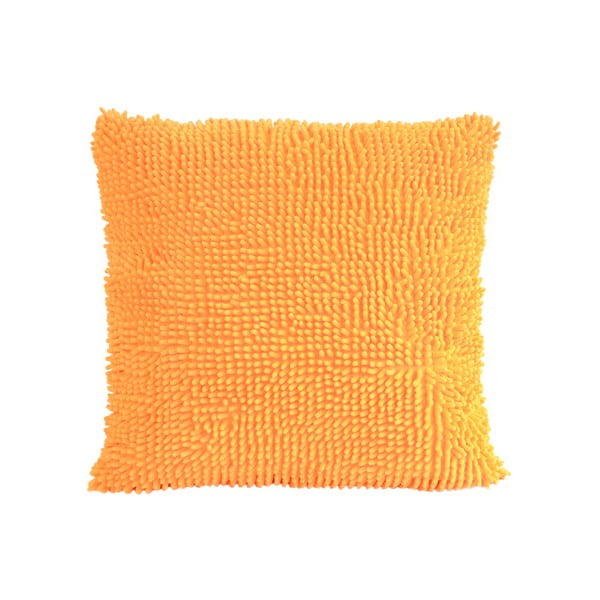 Kosmata poduszka, pomarańczowa