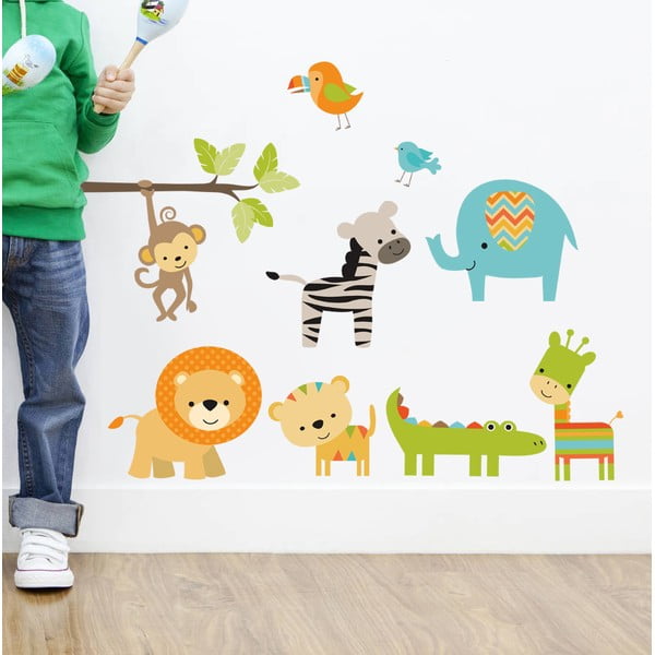 Naklejka dekoracyjna na ścianę Color Animals