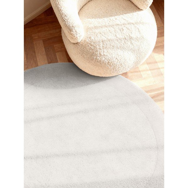 Kremowy okrągły dywan z mieszanki wełny tkany ręcznie ø 150 cm Kivi – Villeroy&Boch-image-1