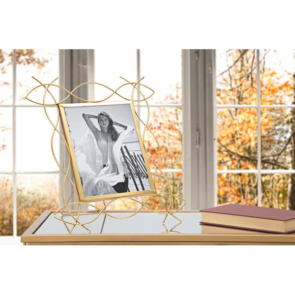 Metalowy stojąca ramka na zdjęcia Mauro Ferretti Glam X, 35,5x37 cm-image-1