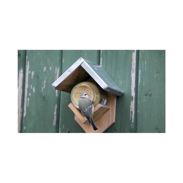 Drewniany karmnik z daszkiem Esschert Design, wys. 19,5 cm-image-1