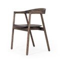 Brązowe krzesło z litego drewna dębowego Muna – Gazzda