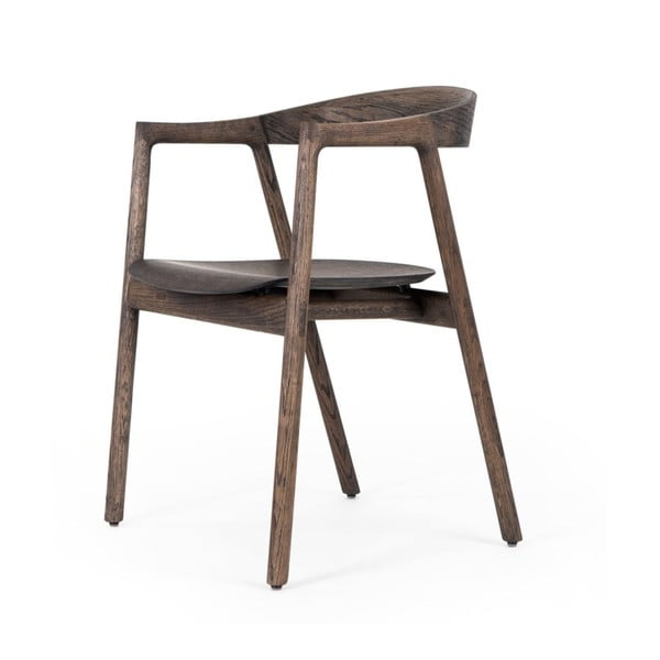 Brązowe krzesło z litego drewna dębowego Muna – Gazzda