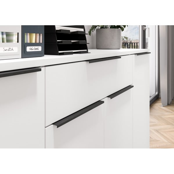 Biała niska komoda 161x101 cm Mailand – Germania-image-1