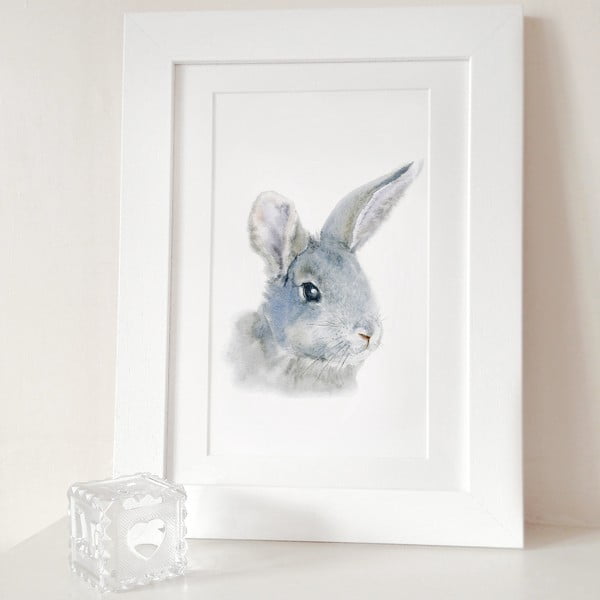 Plakat Bunny Portrait A4