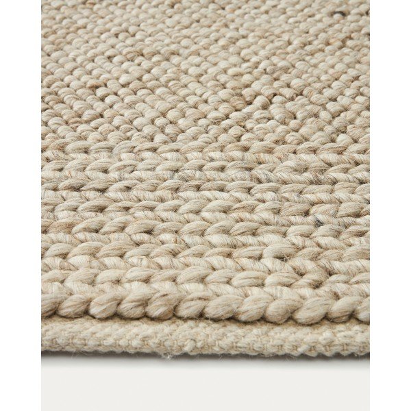 Kremowy dywan wełniany 160x230 cm Minji – Kave Home-image-1