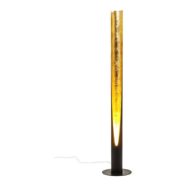 Czarno-żółta lampa stojąca Kare Design Tube