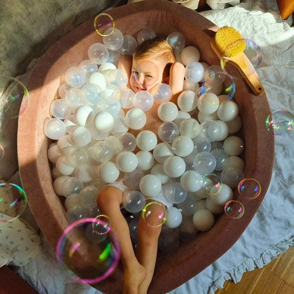 Miętowy basen z kulkami ø 90 cm wysokość 30 cm – Meowbaby-image-2