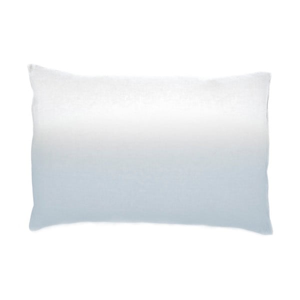 Jasnoniebieska-biała poszewka na poduszkę z bawełny L'Officiel Interiors, 40x80 cm