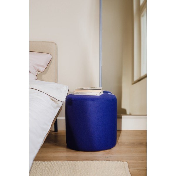 Niebieski wełniany puf Folk – noo.ma-image-4