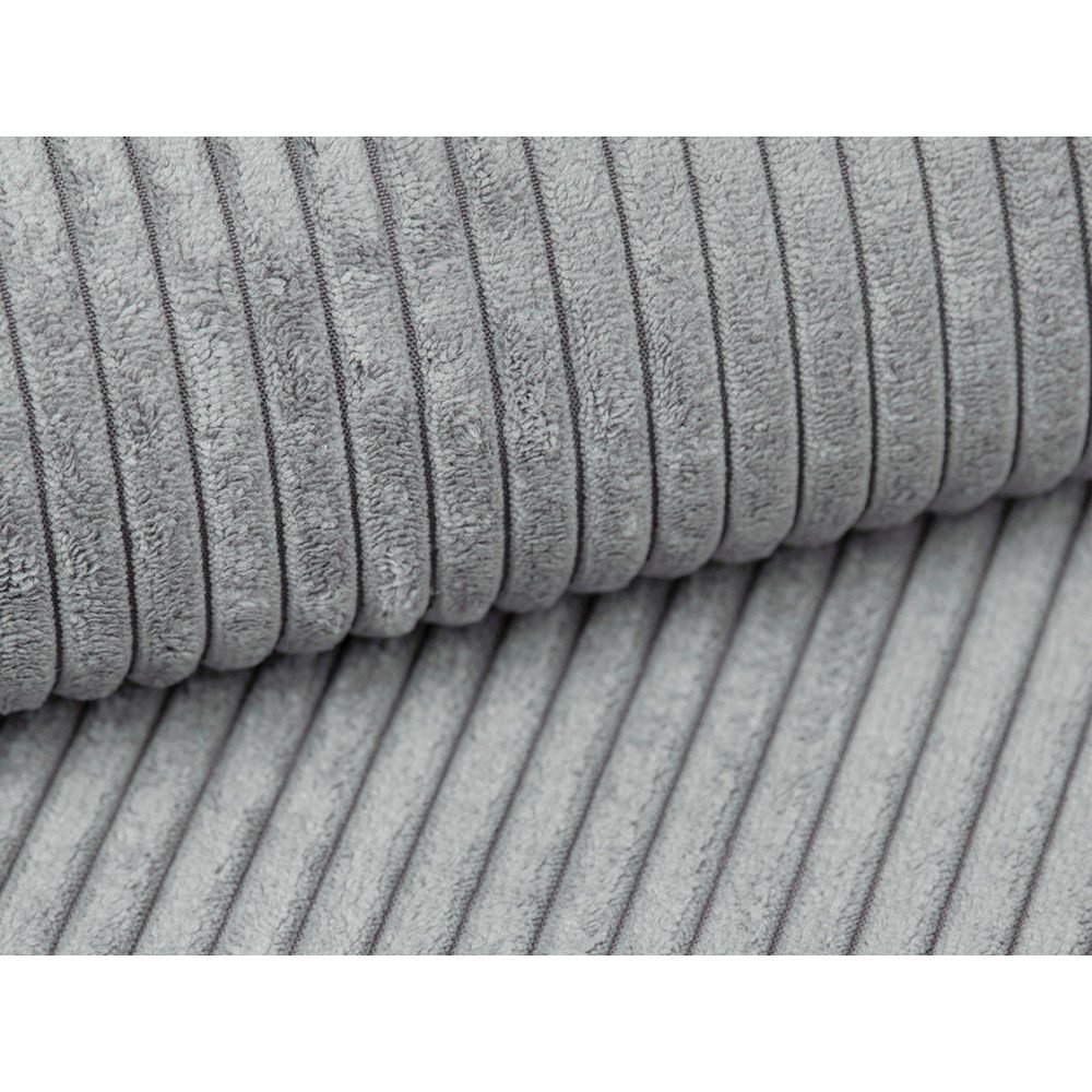 Jasnoszara sztruksowa sofa 255 cm Campi – Cosmopolitan Design (zdjęcie 6)