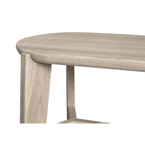 Hoker z litego drewna dębowego w naturalnym kolorze (wysokość siedziska 75 cm) Eli – Blomus-image-3