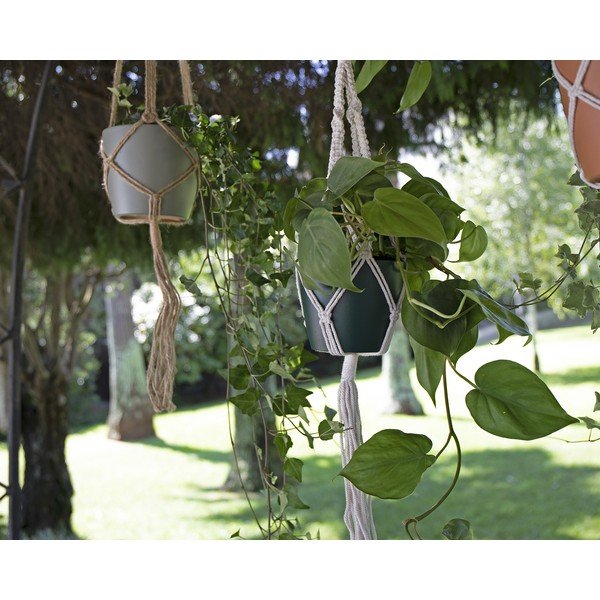 Tekstylny system do zawieszenia doniczki ø 13 cm (wysokość 100 cm) Macramé – Artevasi-image-2