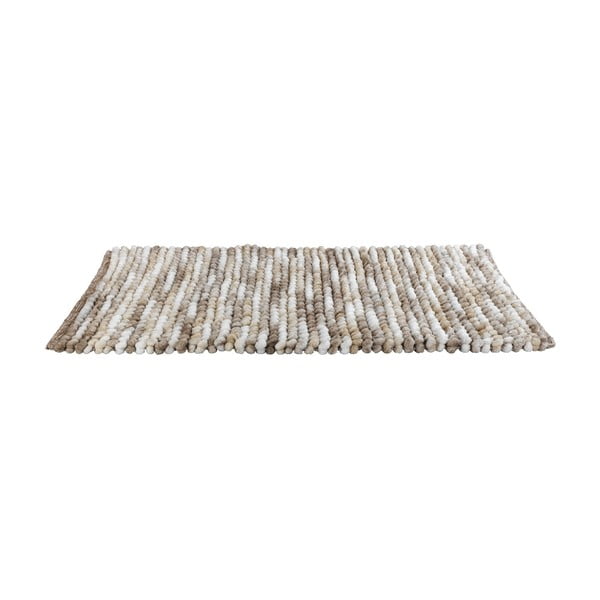 Jasnobrązowy dywanik łazienkowy Wenko Smooth Taupe, 90x60 cm