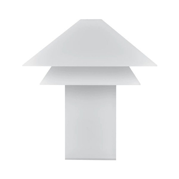 Biała lampa stołowa LED ze ściemniaczem z metalowym kloszem (wysokość 33,5 cm) Sanaka – Blomus