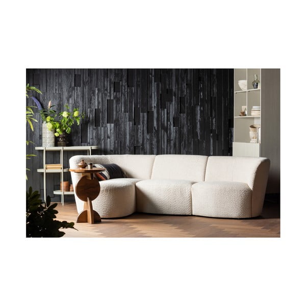 Kremowy moduł sofy z materiału bouclé (moduł środkowy) Coco  – WOOOD-image-1