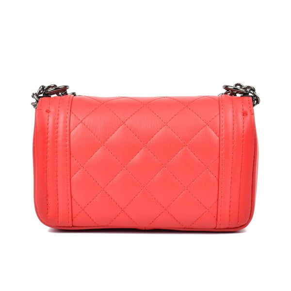 Czerwona skórzana kopertówka Isabella Rhea Mari-image-1