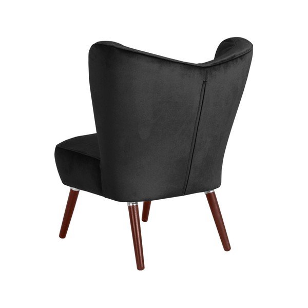 Czarny fotel Max Winzer Sari Velvet-image-1