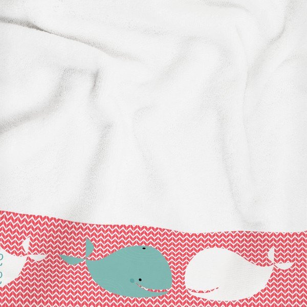 Zestaw 2 ręczników Baleno Whale Ride, 50x100 i 70x140 cm-image-1