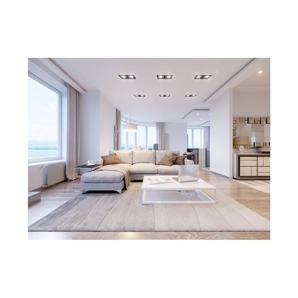 Czarna lampa sufitowa z metalowym kloszem 15x25,5 cm Milo – GTV-image-3