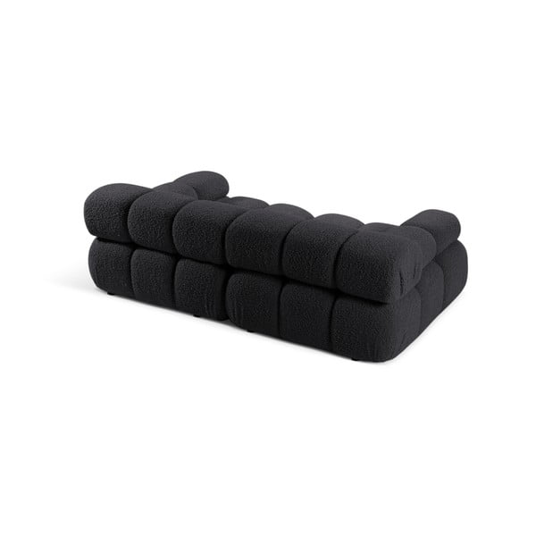 Antracytowa sofa modułowa z materiału bouclé 188 cm Bellis – Micadoni Home-image-3