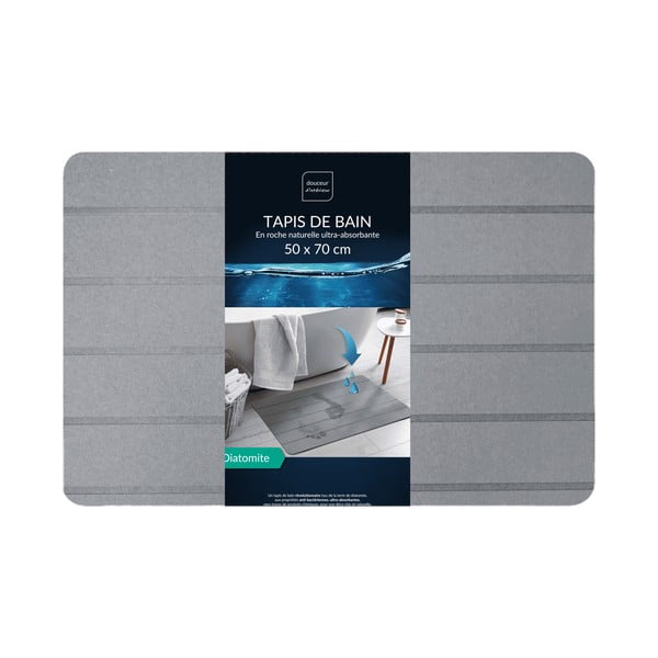 Szary dywanik łazienkowy 50x70 cm Baline – douceur d'intérieur-image-3