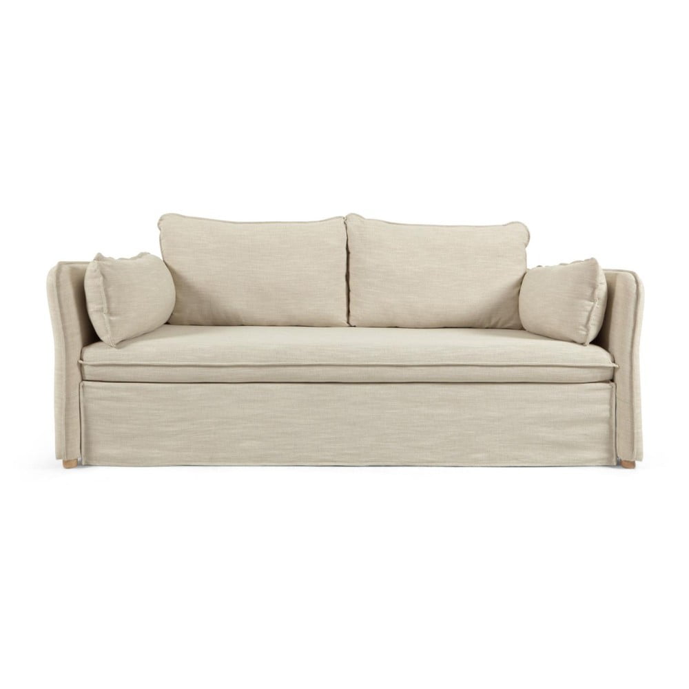 Szarobeżowa rozkładana sofa 210 cm Tanit – Kave Home