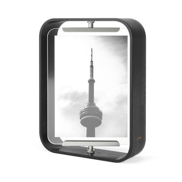 Czarna drewniana ramka stojąca 19x24 cm Bellwood – Umbra