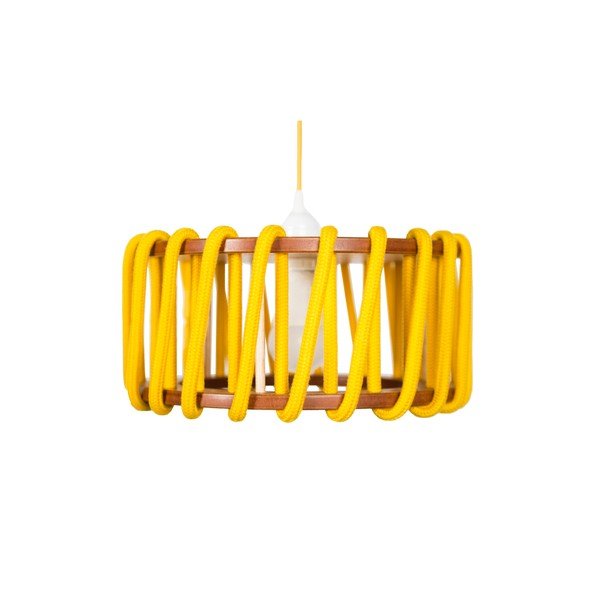 Żółta lampa wisząca EMKO Macaron, ø 30 cm