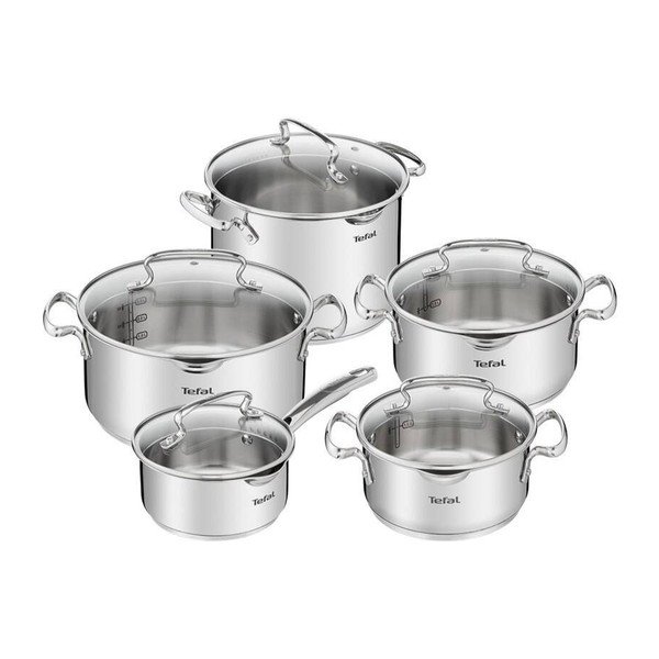 Zestaw garnków ze stali nierdzewnej 10 szt. DUETTO+ G719SA55 – Tefal