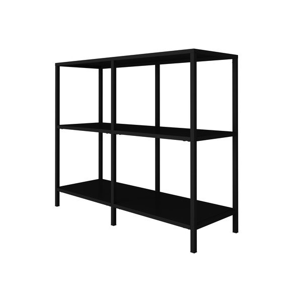 Czarny metalowy regał Canett Lite, szer. 100 cm-image-3